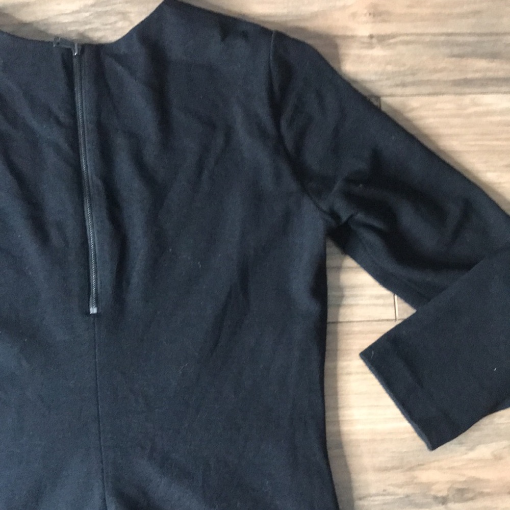 Vince black long fitted dress 3/4 sleeves size XS - Picture 12 of 14